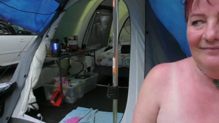 Blatant Public Display at the local Holiday Park by trashy Kiwi MILF