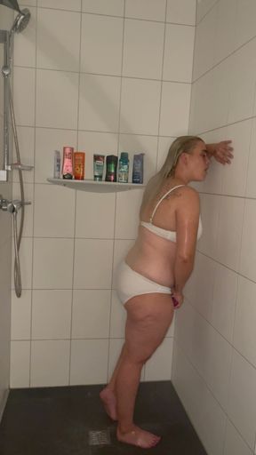 Bonie&amp;Clyde masturbating satisfyer Hot water trembling twitching moaning blonde solo horny multiple orgasms I cum&hellip;   Clip 2