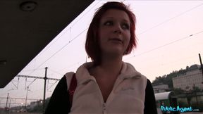 Redhead Gives Sloppy Blowjob And Fucks Stranger feat. Amateur Alice Nam