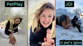 Pet Play Igloo JOI- On Your Knees in your Frozen Den