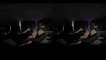 Halloween Threesome with Her Best Friend and a Vampire