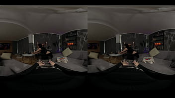 Halloween Threesome with Her Best Friend and a Vampire