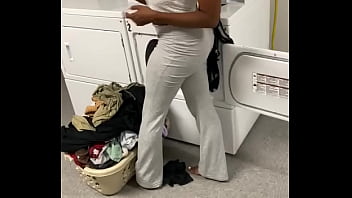 Face fucked my noisy neighbors babymom in the laundry room