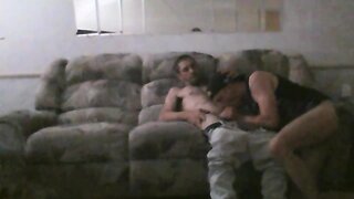 Beau nuts while sipping jay d's prick