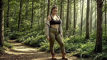 I fucked a pale-skinned, promiscuous girl while we were walking in the woods [AI]
