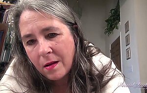 Aunt Judy's - Your Mature Hairy StepAunt Grace Catches You Watching Porn (POV)