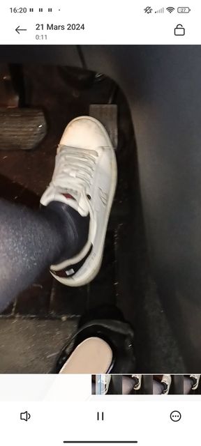 Enjoying while pedaling