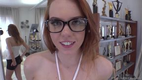 Candy Red gets her Russian ginger pussy mauled by Rocco