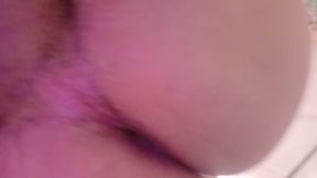 Close up of shaved balls and ass