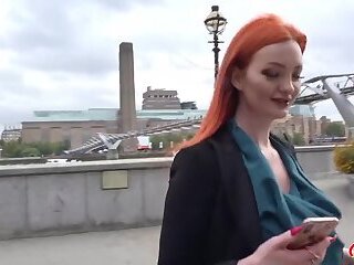 German Scout - Redhead Ginger Zara Durose with Big Tits and Fire Bush Pick up for Casting Fuck