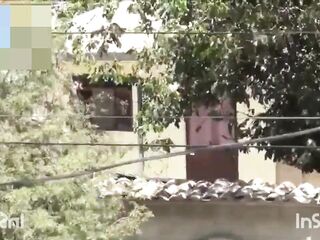 Cholita pulls down the boss's pants and sucks his knob