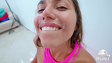 Horny couple decides to fuck at their friend's house, delicious and naughty Latina - Gaby Oliveira and Thiago