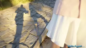 Public Porn Big dick POV blowjob and outdoor sex with small tits Ara Mix