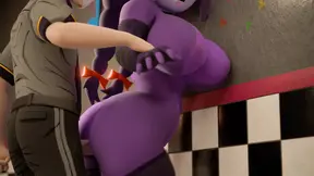 Bonnie gets fucked by security guard in heated FNAF sex session