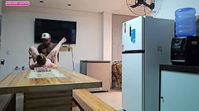 STEP-DAUGHTER ASKS FOR KITCHEN ACTION, BUT THEY END UP IN BED
