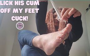 suck his cum off my toes cuck