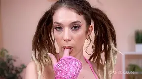 FIRST TRIPLE SET! Slutty bitch Eva Fay gets her first triple