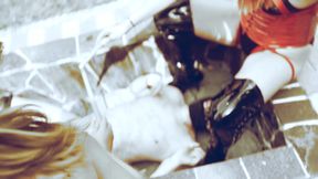 Genitals in flame - WAXING CBT