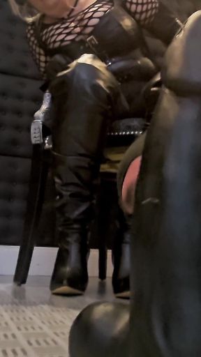 Sheela Sinner & Monika Schmidt Sph Blowjob Instruction Spitting Food Crushing Verbal Humiliation