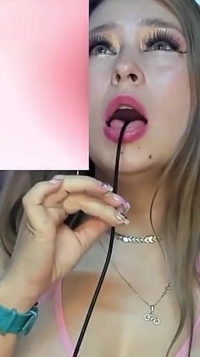 Incredible Swallowing Big Pink Rabbits, Trip Inside Me!!! Endoscope