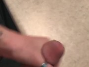 Cum on the bathroom counter