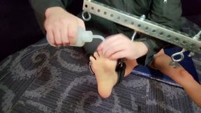 Mini Mura Surus Hot Feet Tickled and Displayed! - 1080p- New Bleu - We Show off Muras Sexy Feet and Tickle Them, Which Drives He