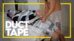 Duct Tape Fun with Frat Boy! (720p) Gay Bondage - Gay Domination - Tape Bondage - Duct Tape - BDSM