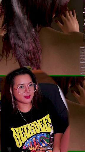 Gamer girl explores the forbidden chocolate cave 🍑