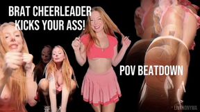 Bratty Cheerleader Kicks Your Ass POV