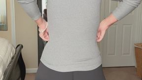 JOI stepmom leggings, hand job