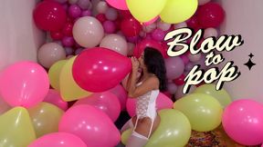 Dani Slow and Seductive Blow to Pop With Magenta Pic Pic 16" -4K
