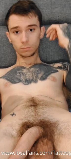 Lean tatted hairy body
