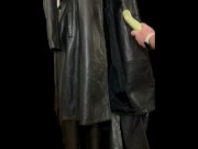 Vacuuming Girlfriend's Italian Leather Jacket and Wetsuit with Vintage Electrolux Vacuum Cleaner