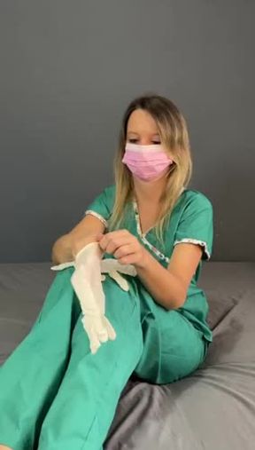 I put on my tight medical gloves to serve you.?‍⚕️?