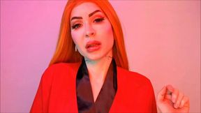 Evil STEP-mother - Goddess worship, tit worship, Findom, REDHEAD