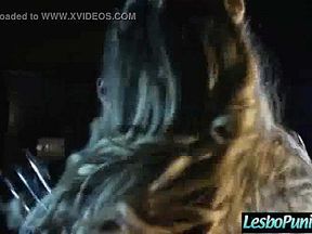 danielle & lexi cute lez get punish hard by mean lesbo