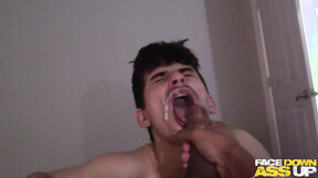 Ebony huge black dick slips up to manhole