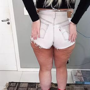 My ass wearing new shorts