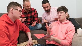 Twink Trade - Nerdy Twink And His Straight Friend Get Fucked By Ther Step Dads For Valentine's Day