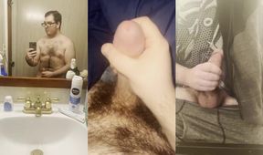 Hairy Snapchat Stud Jerks Massive Uncut Load Gushing Destroyed