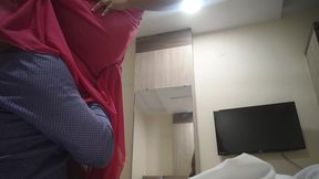 Telugu Anu Aunty in sexy Pink dress