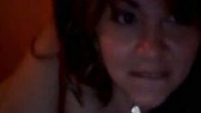 Chunky Asian webcam mommy shows me her phat ass - captured video