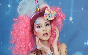 368 Adele Unicorn Colorful Latex Clothes
