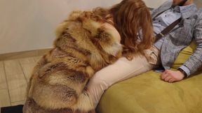 Redhead in high knee boots riding my hard cock. Creampie