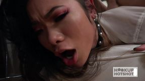 sexy vina sky has gaggin when she does a bj to a big cock!