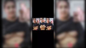 Stepsister Video Call sex chat, Beautiful big tits showing her Stepbrother viral xxx video