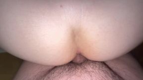 Daddy double penetrates boy with his cock &amp; dildo