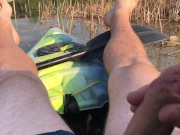 Risky Kayak Masturbation & Orgasm While Out On The Lake