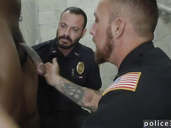 Gay police and naked pinoy man Fucking the white police with some