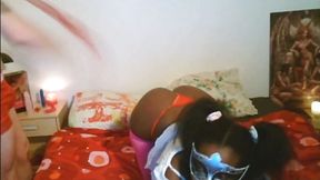 Live I whip my black girl, lick her ass and fuck her hard BDSM